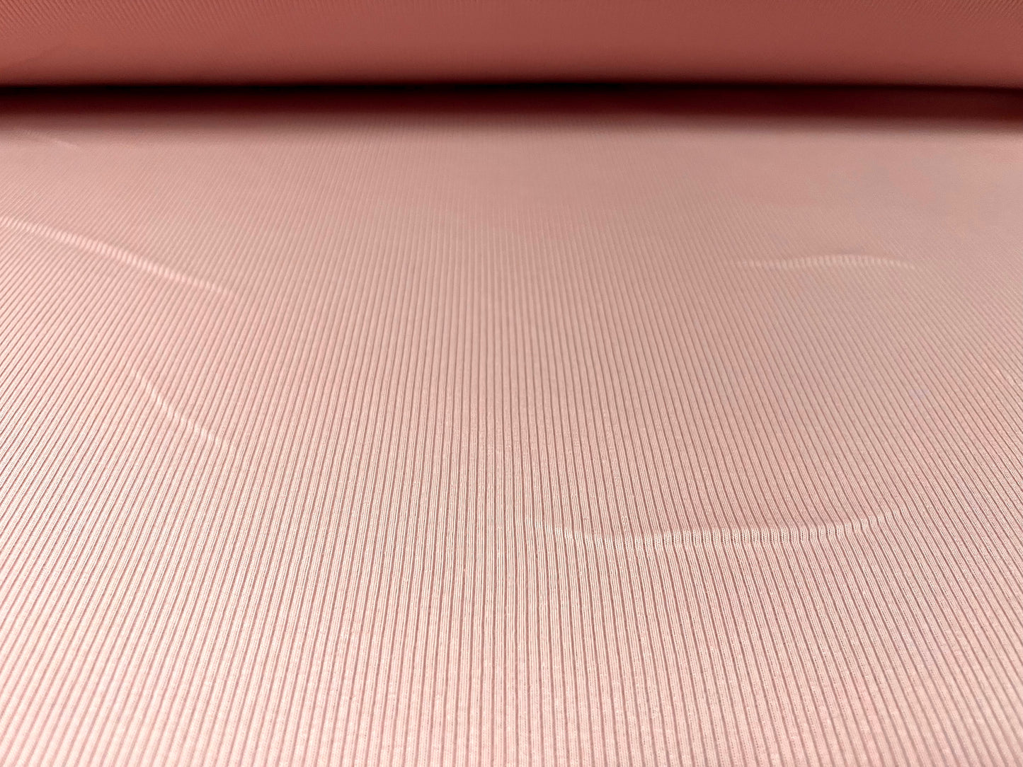 Cotton fine rib jersey fabric, per metre - plain - pink