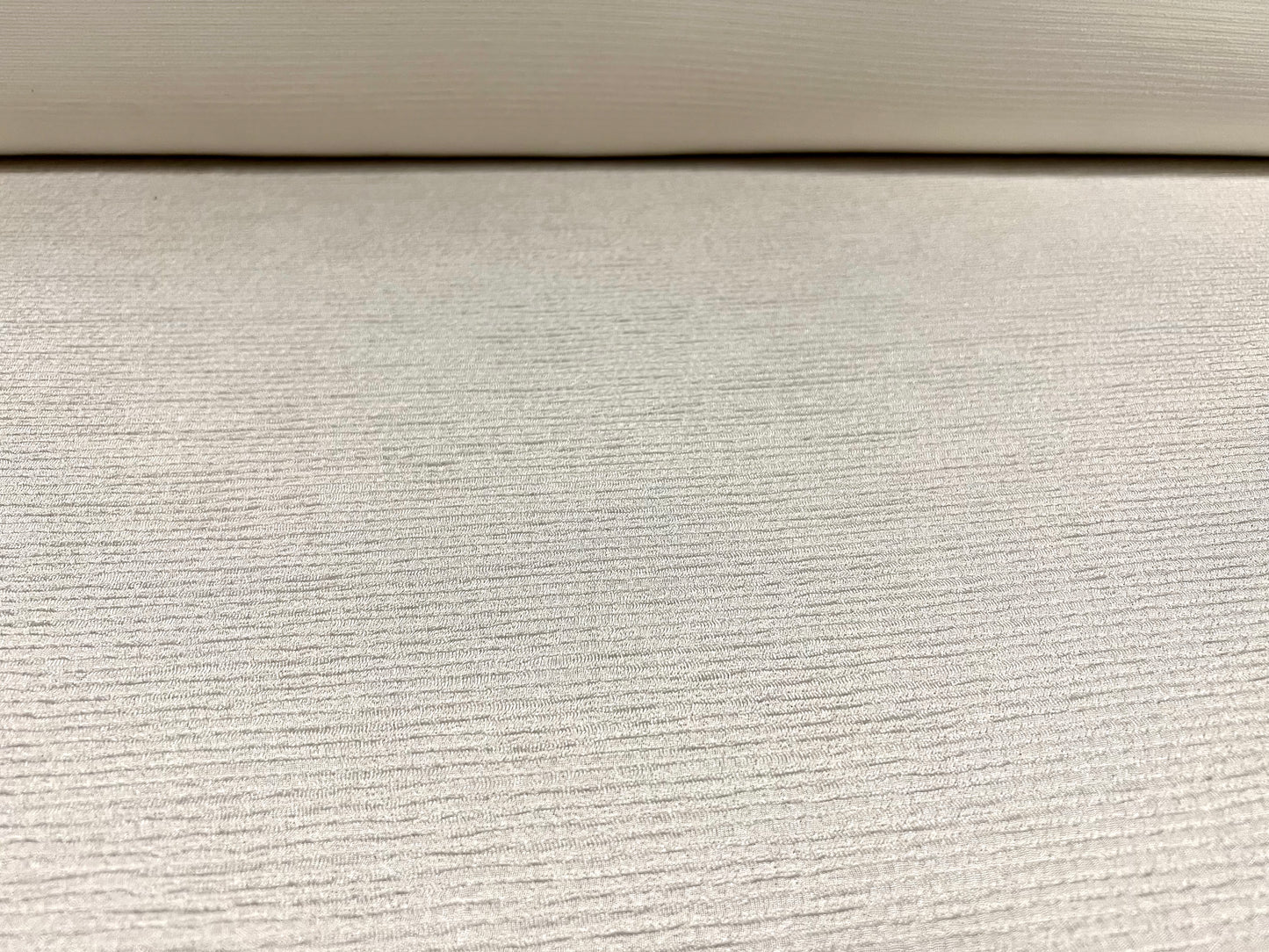 Ripple rib blister jacquard stretch double jersey fabric, per metre - plain - ivory