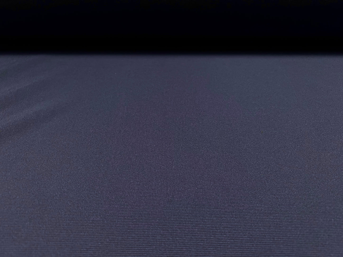Fine Ottoman Rib Stretch Spandex Double Jersey Fabric , Per Metre - Plain - Navy Blue