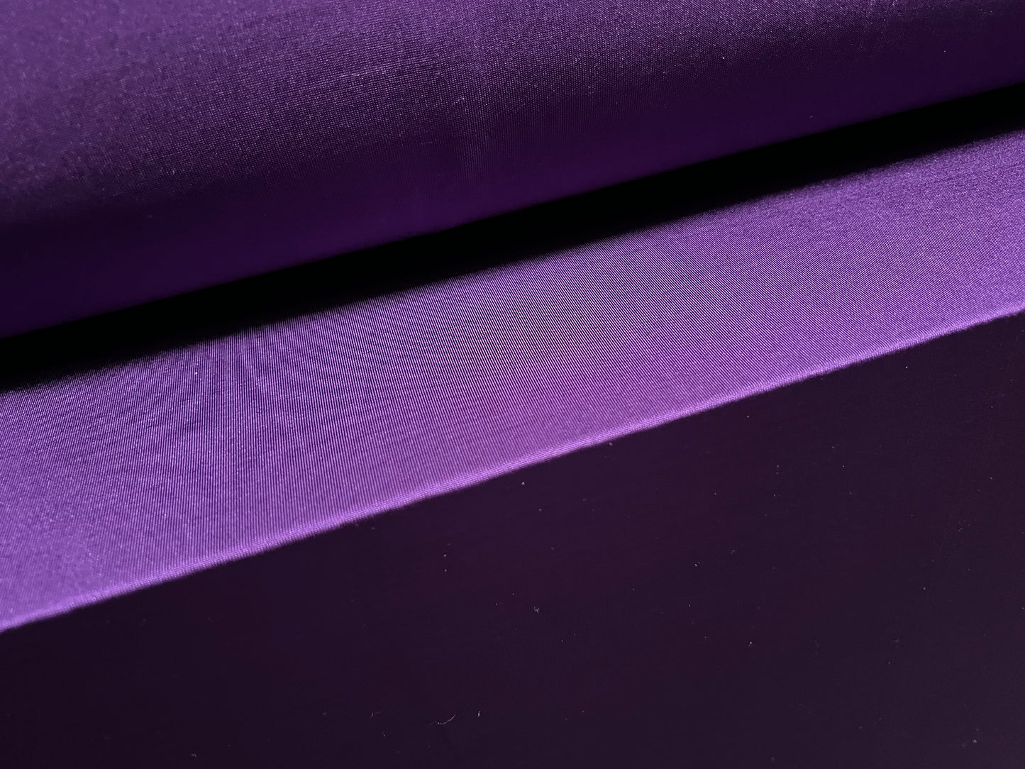 Disco shimmer stretch spandex single jersey fabric, per metre - plain - Royal purple