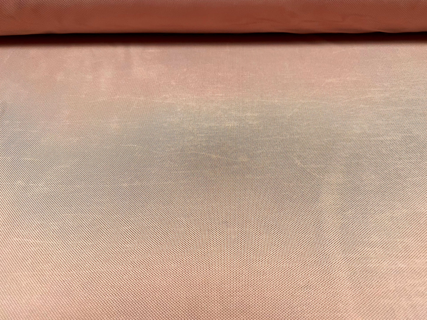 Power mesh net stretch spandex fabric, per metre - plain - dusky pink