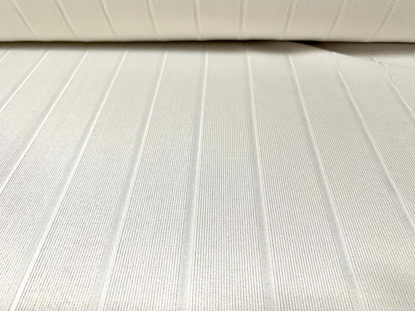 Bandage rib stretch spandex bodycon jersey fabric, per metre - plain - ivory
