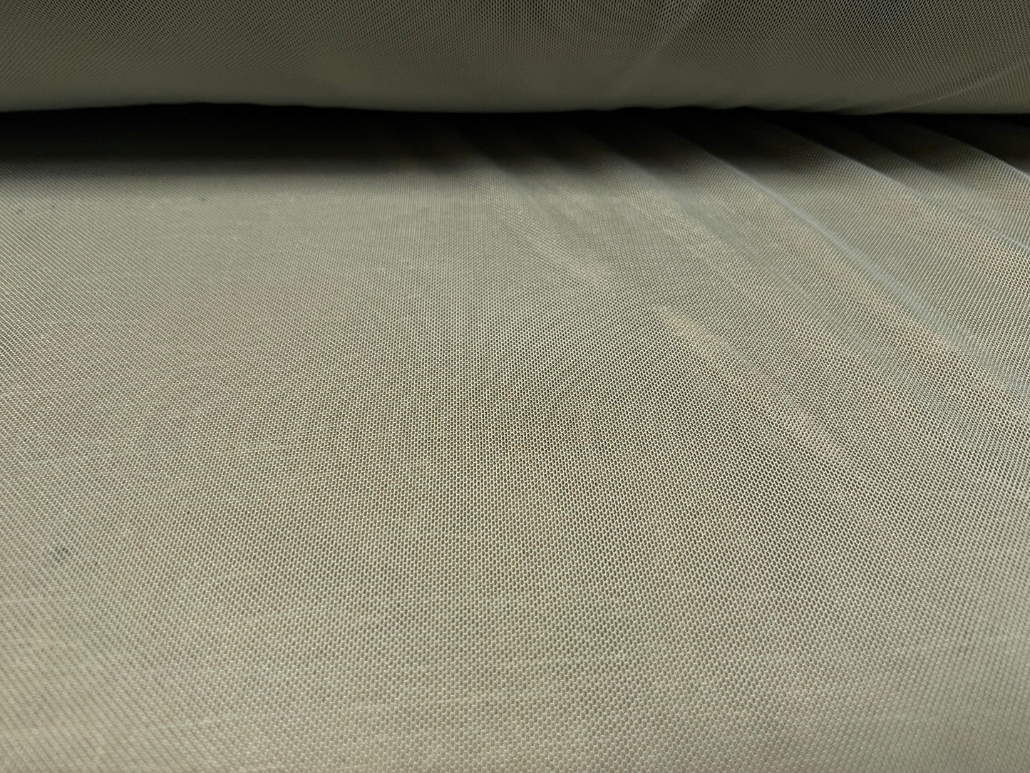 Power mesh net stretch spandex fabric, per metre - plain - sage green