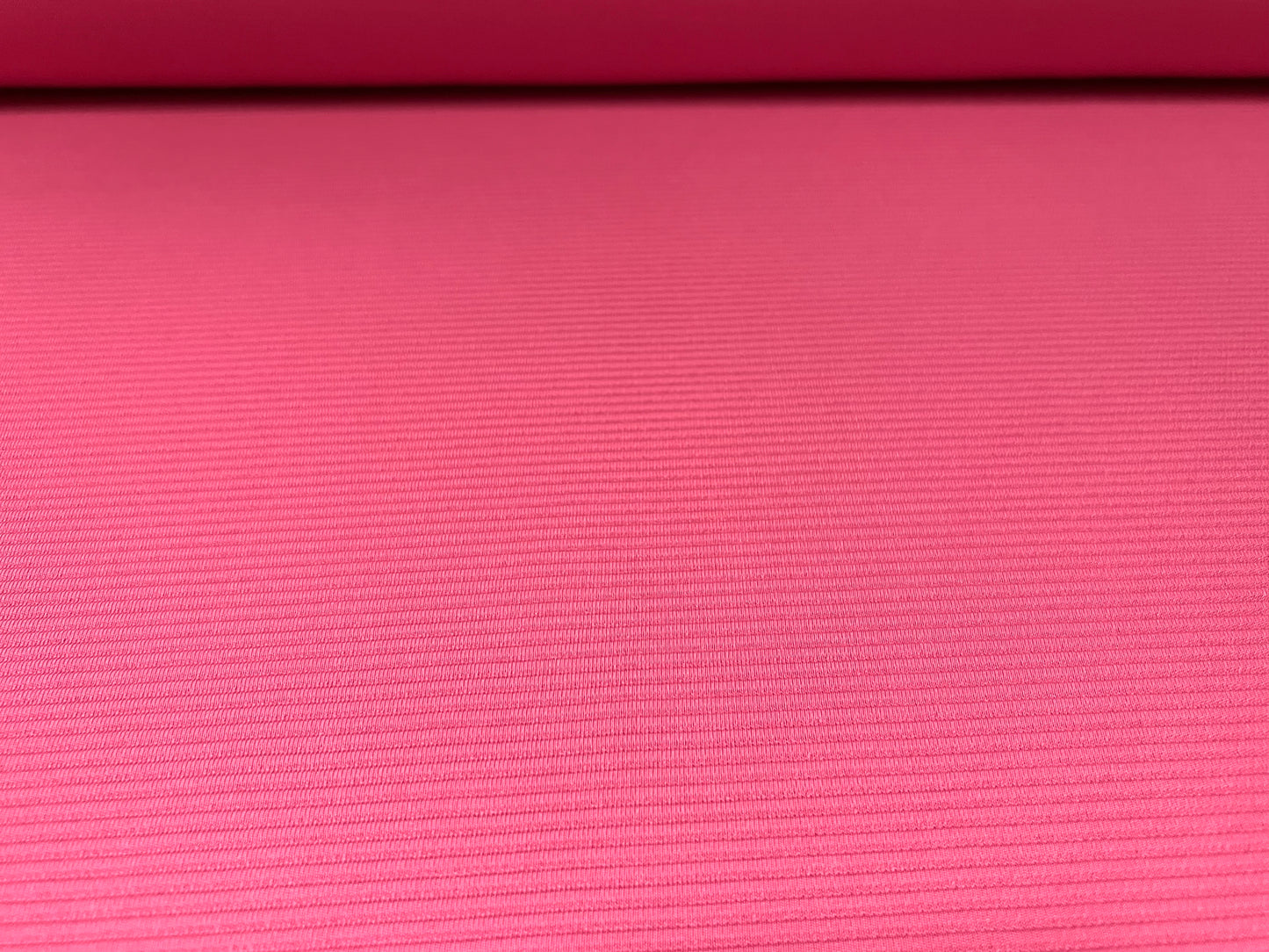 Ottoman rib jersey fabric , per metre - plain - bubblegum pink