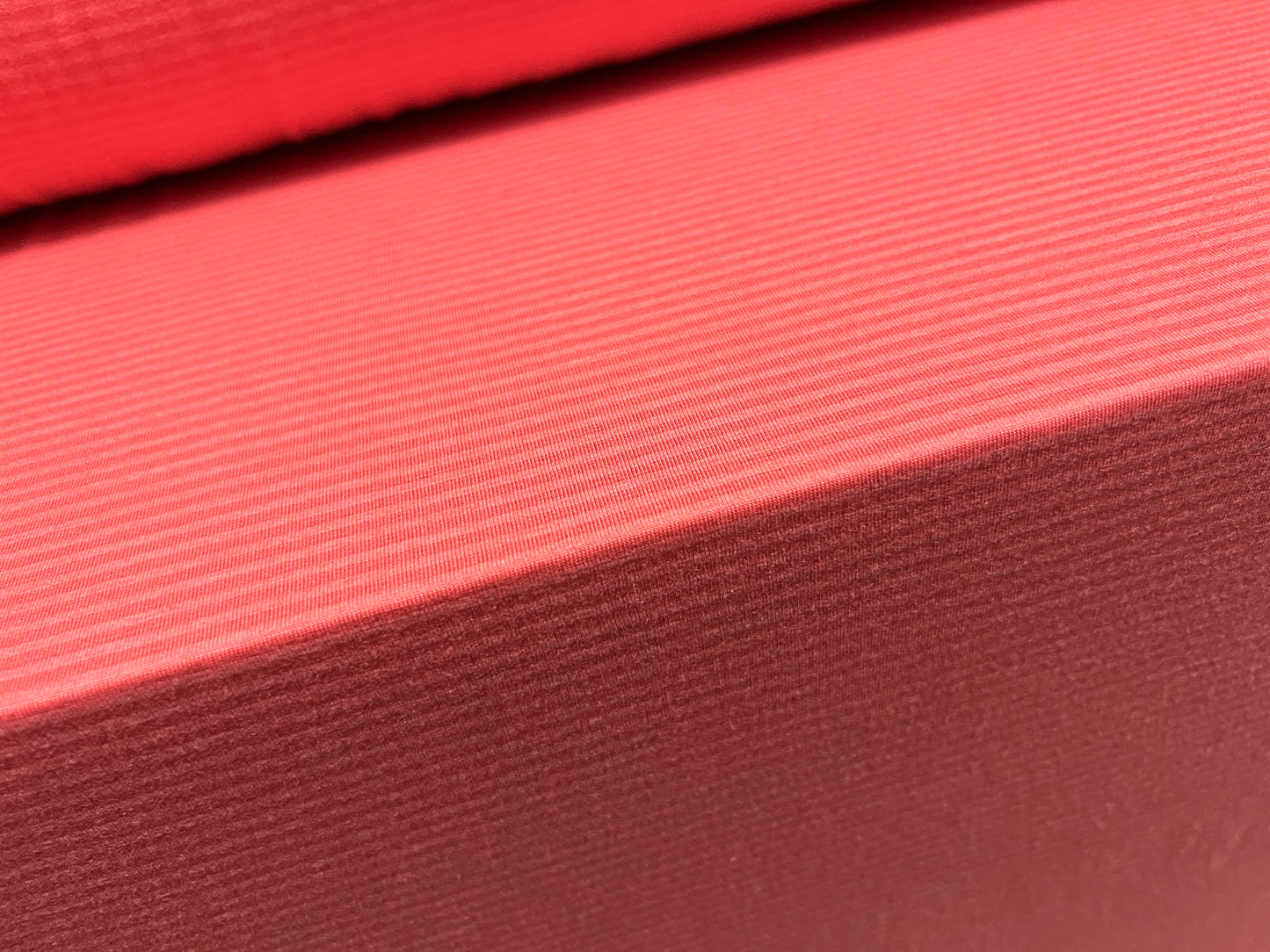 Viscose spandex stretch single jersey fabric, per metre - stripe - coral & pink