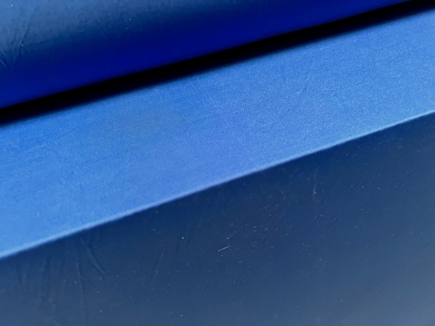 Soft touch stretch spandex single jersey fabric, per metre - plain - cobalt blue