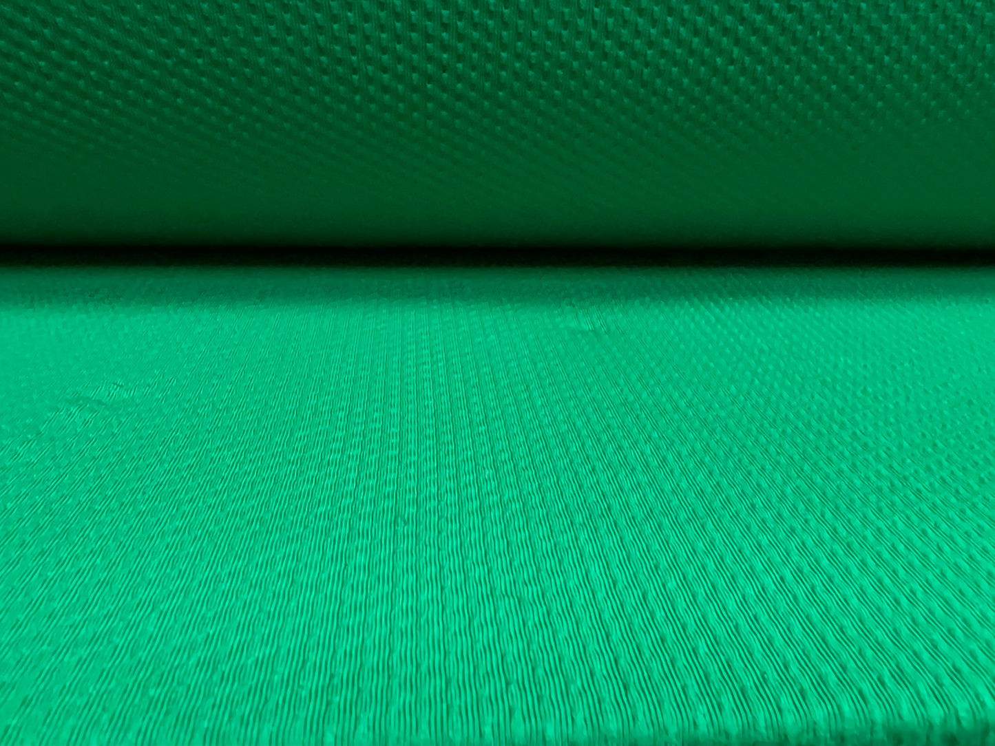 Stretch spandex Jersey fabric, per metre - dobby jacquard - shamrock green