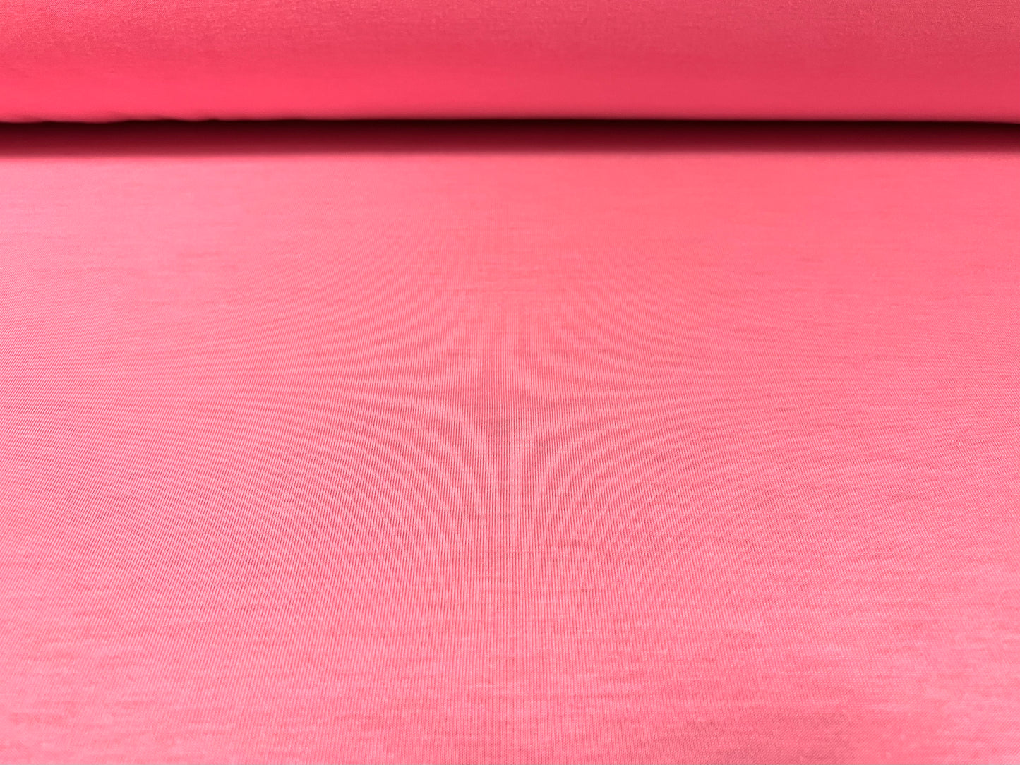 Soft handle single jersey fabric, per metre - plain - fluorescent pink