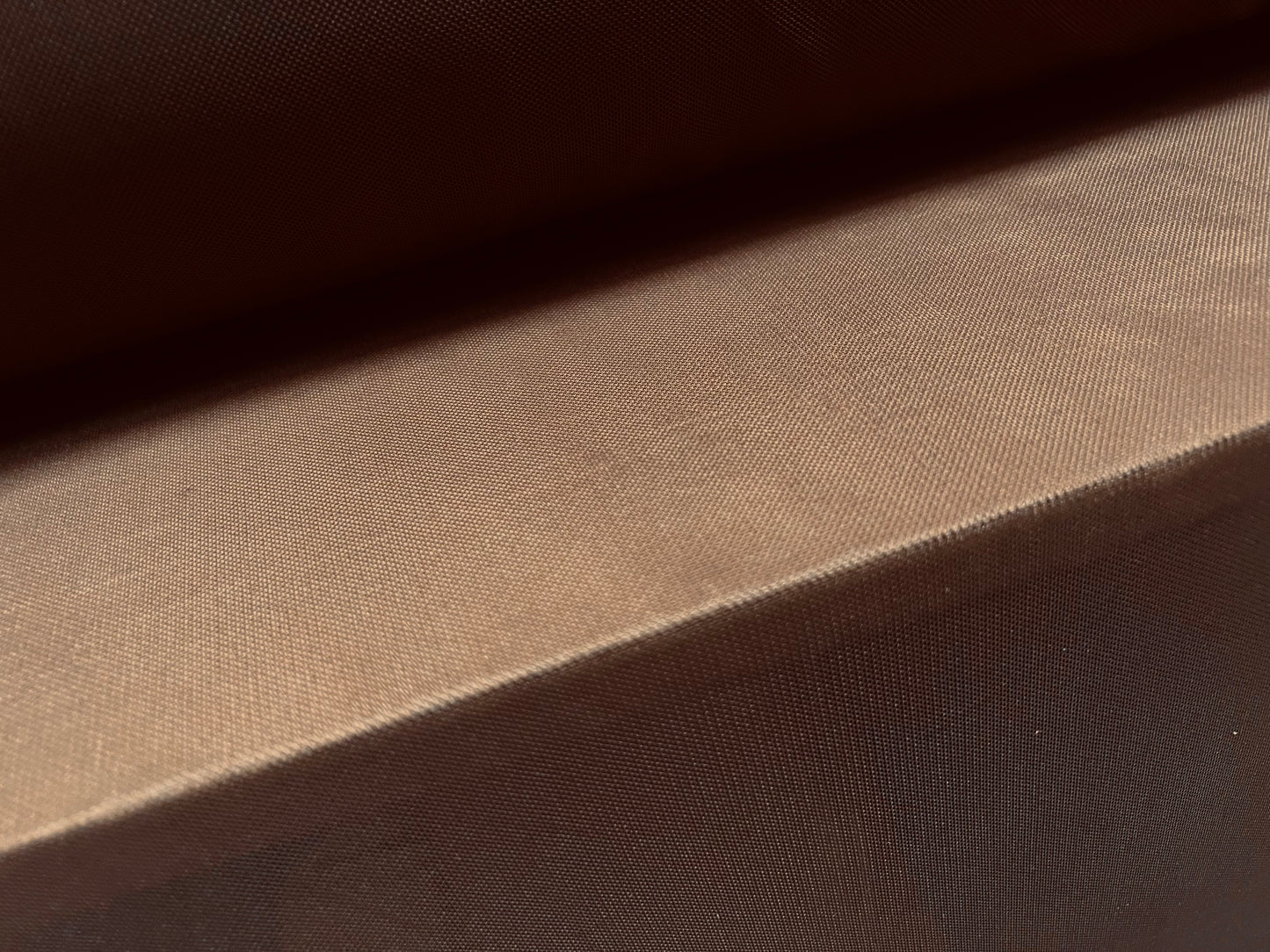 Power mesh net stretch spandex fabric, per metre - plain - brown