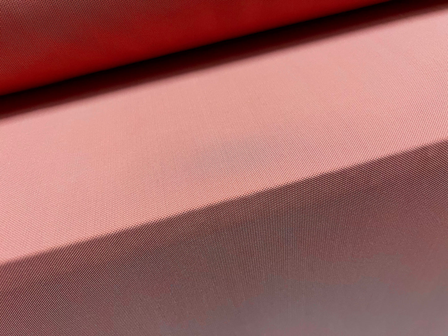 Power mesh net stretch spandex fabric, per metre - plain - rose pink