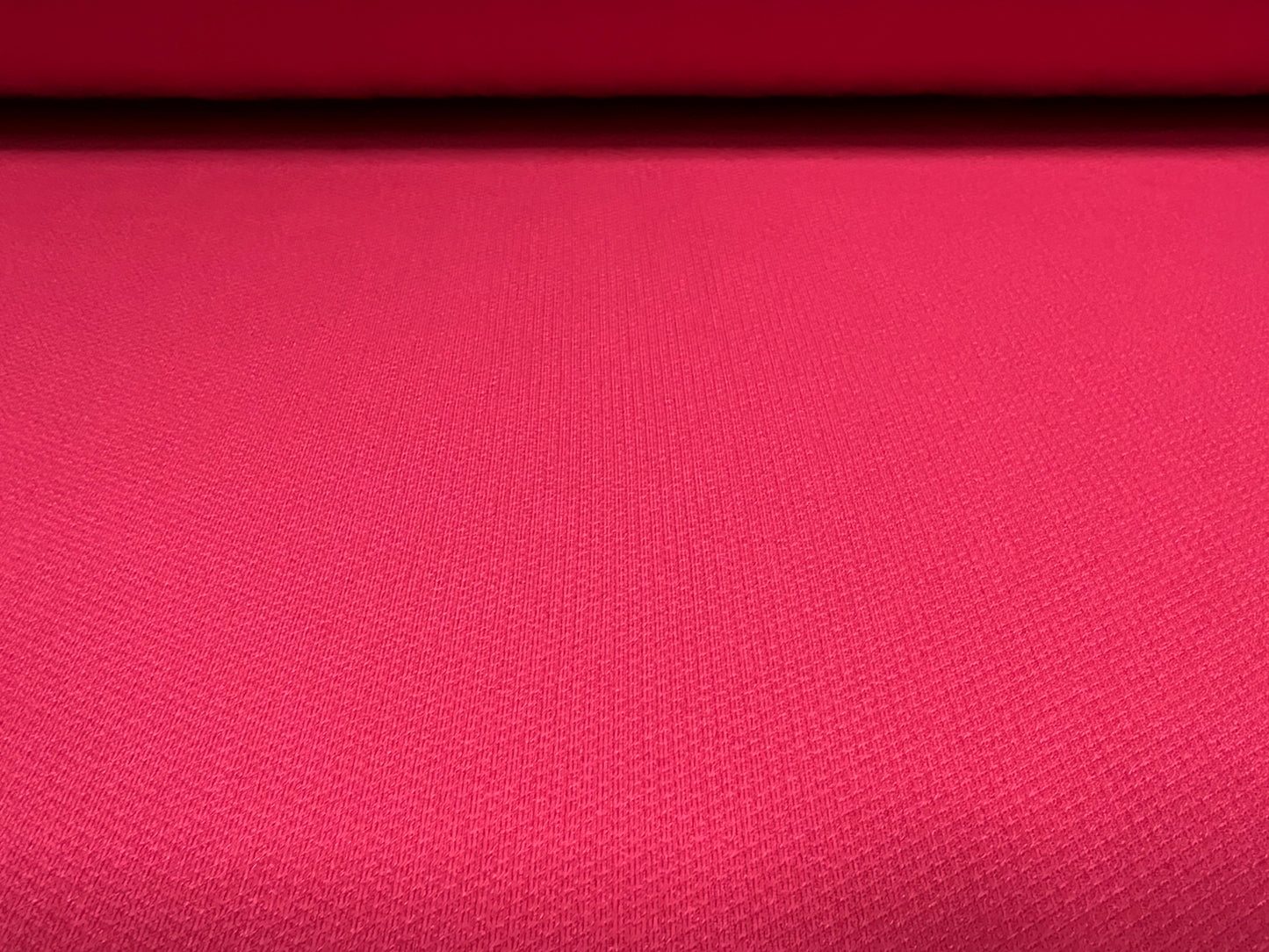 Double jersey knit spandex dress fabric, per metre - micro jacquard - fuchsia pink