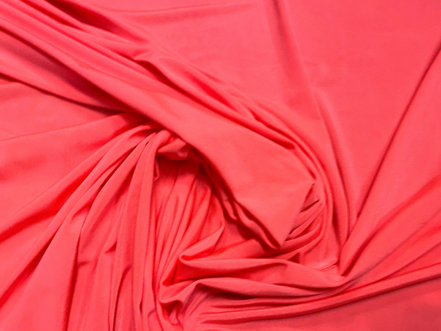 Soft touch spandex stretch jersey dress fabric, per metre - fluorescent pink
