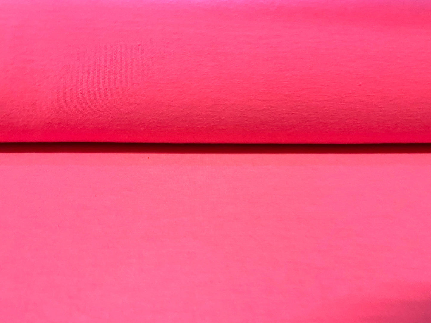Spun polyester single jersey fabric, per metre - fluorescent pink