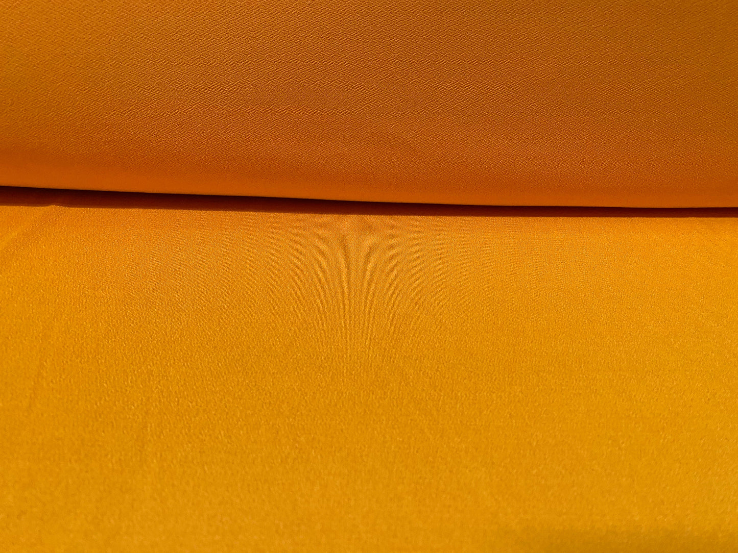 Stretch Spandex crepe single jersey fabric, per metre - plain - tangerine