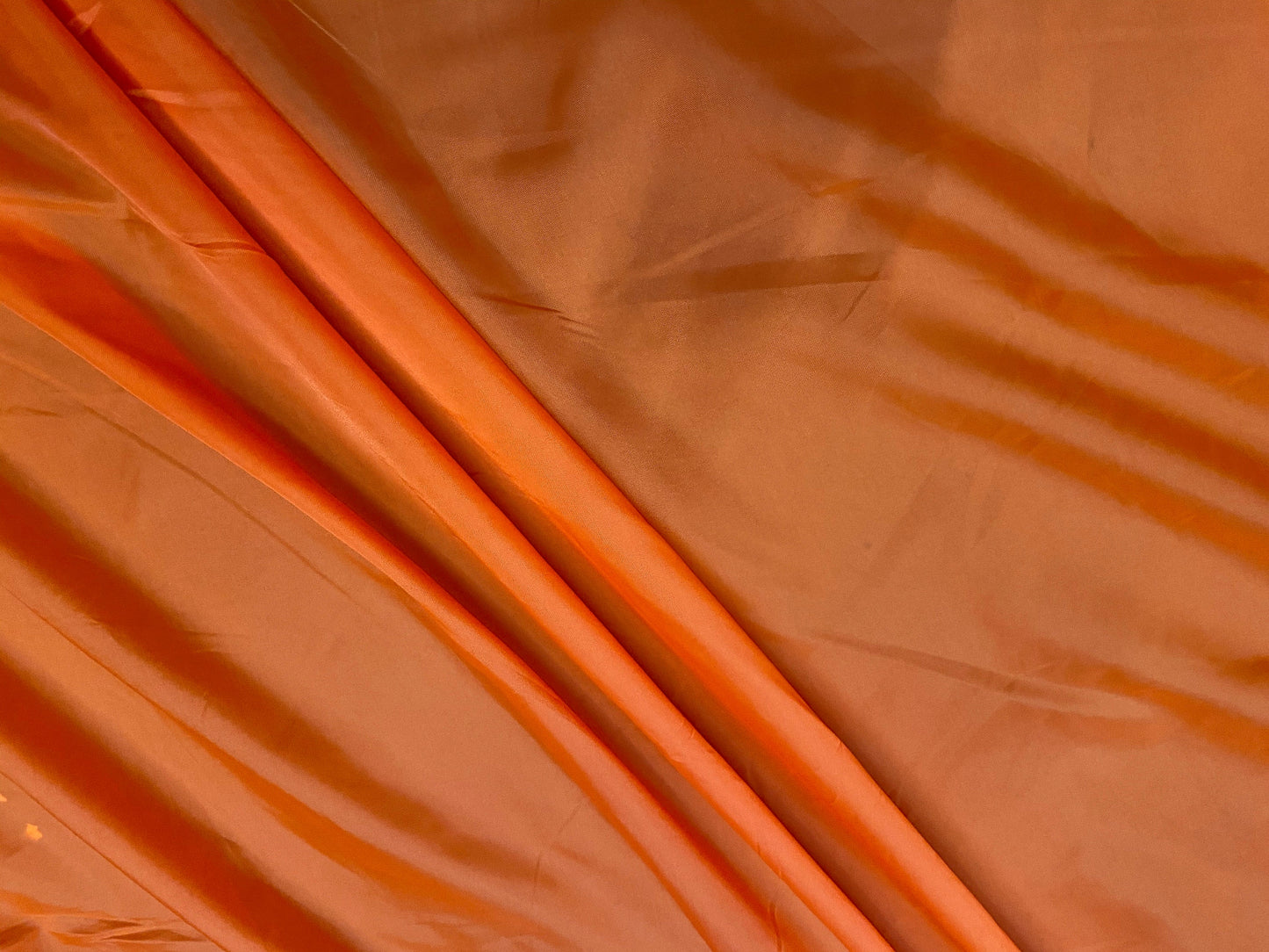 2oz woven nylon fabric, per metre - plain - bright orange