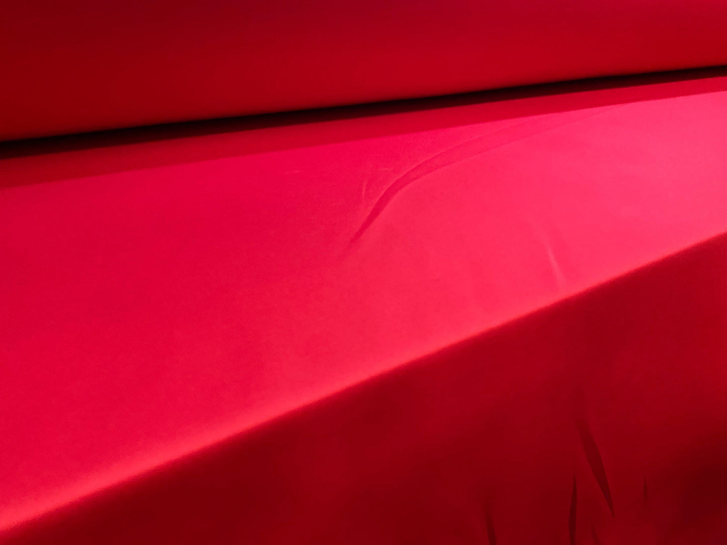 Scuba stretch spandex double jersey fashion fabric, per metre - plain- red
