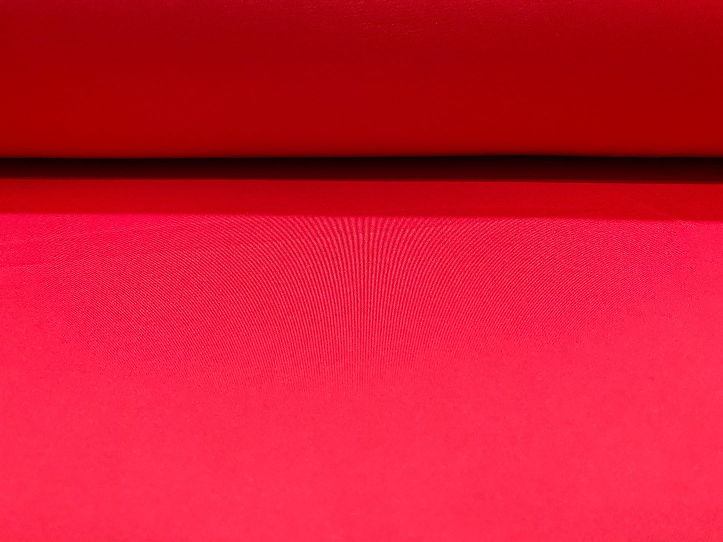 Scuba stretch spandex double jersey fashion fabric, per metre - plain- red