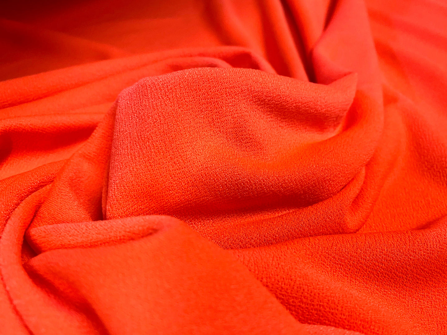 Valentino crepe spandex jersey fabric - similar to scuba - per metre - bright coral