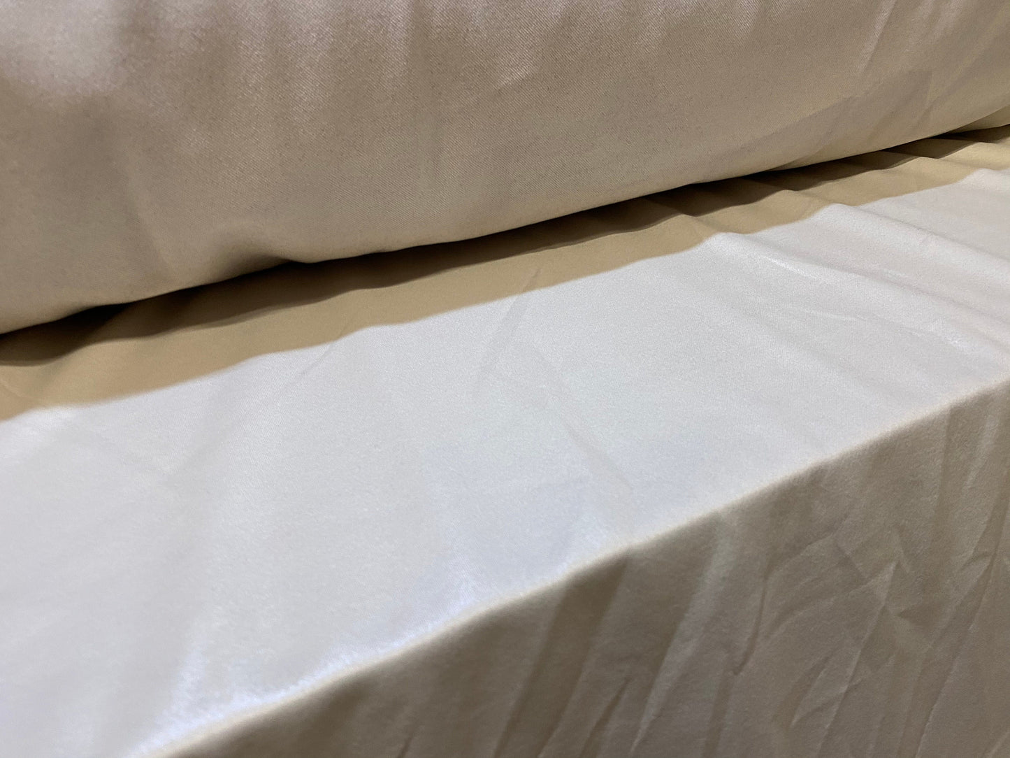 Ciré coated double jersey stretch spandex wet look fabric, per metre - dark cream