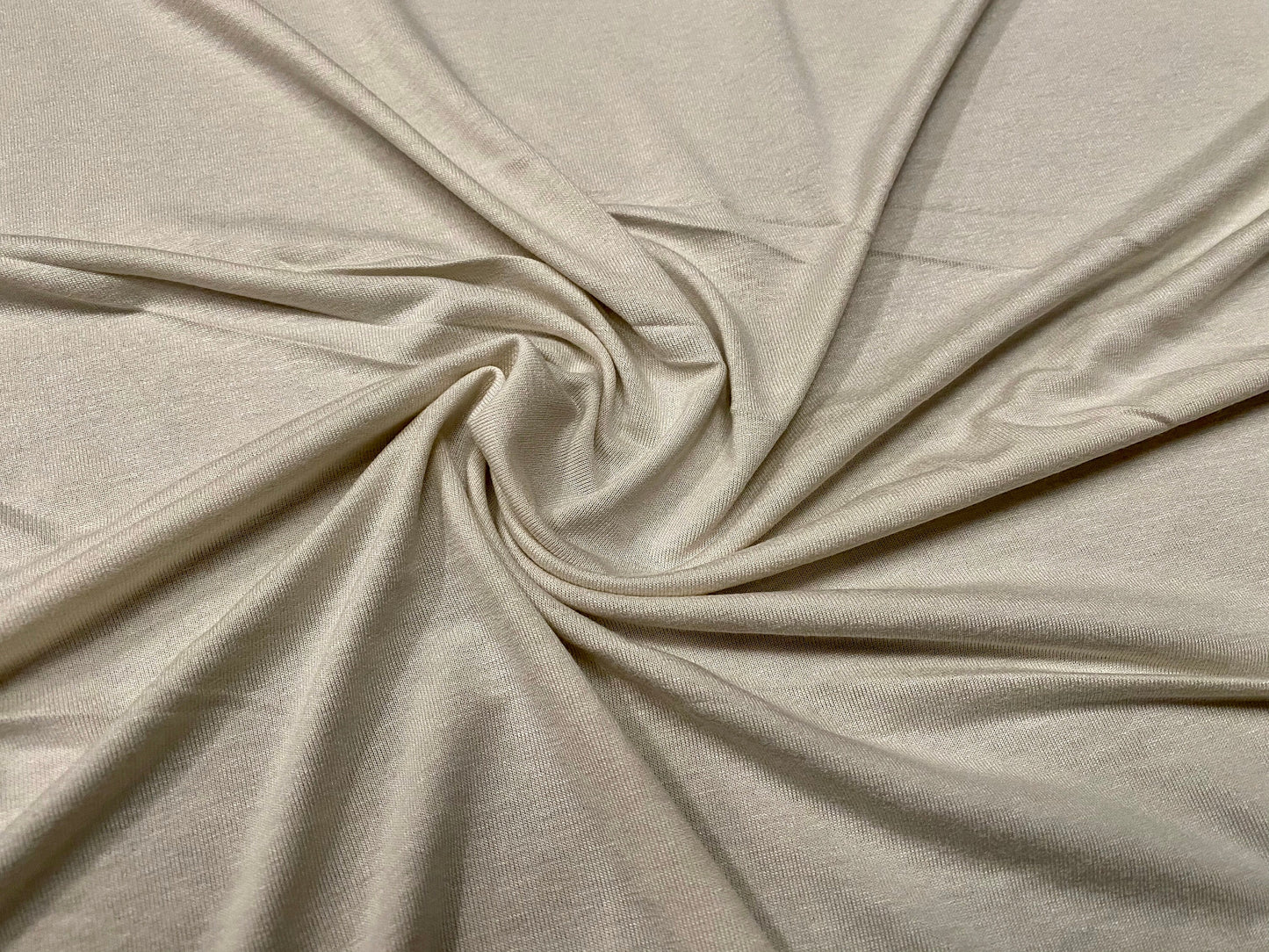 Viscose spandex jersey fabric, per metre - 170 cms wide - light stone