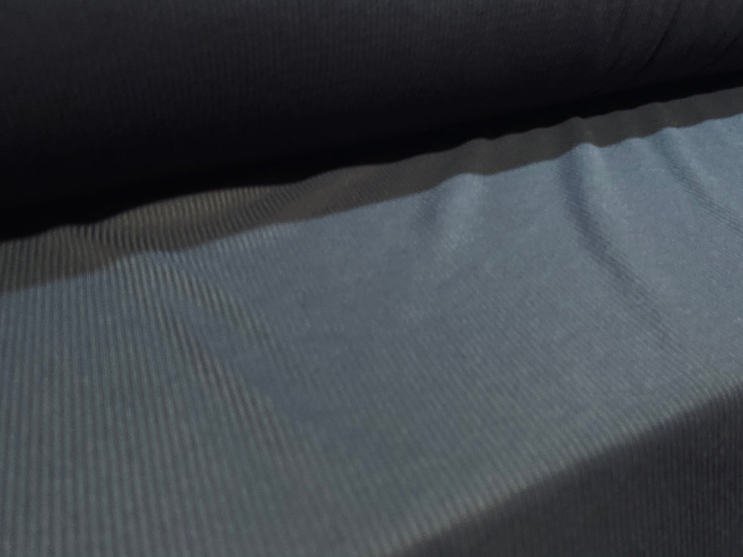 1x1 rib jersey knit fabric, per metre - school grey