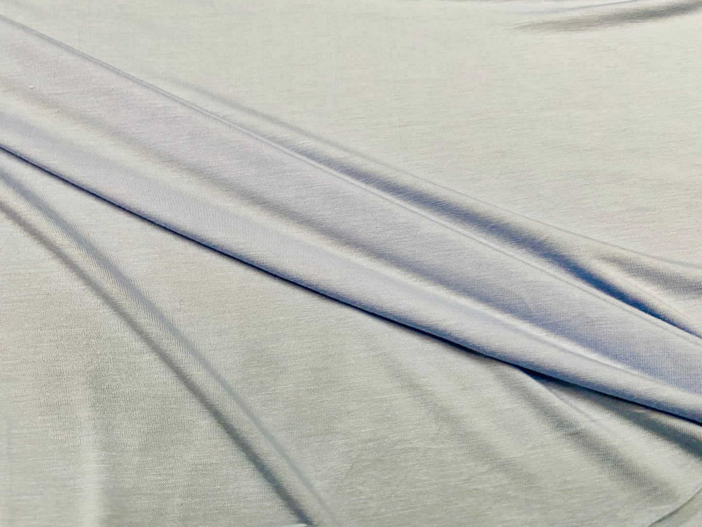 Viscose Elastane stretch jersey fabric, per metre - light blue