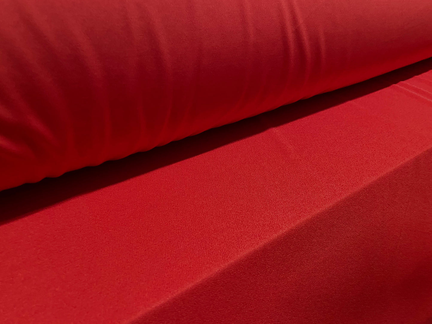 Valentino crepe spandex jersey fabric - similar to scuba - per metre - dark coral