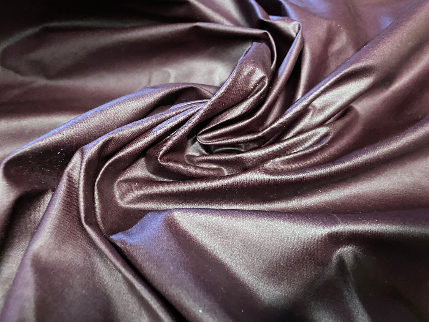 Waxed cotton woven fabric, per metre - wine