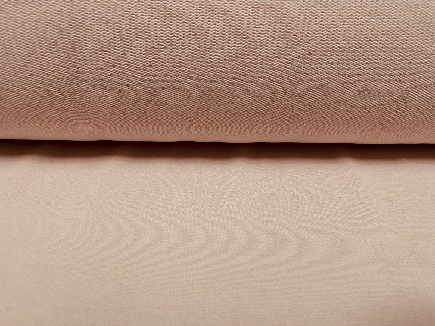 Loopback sweatshirt fabric, per metre - Light pink
