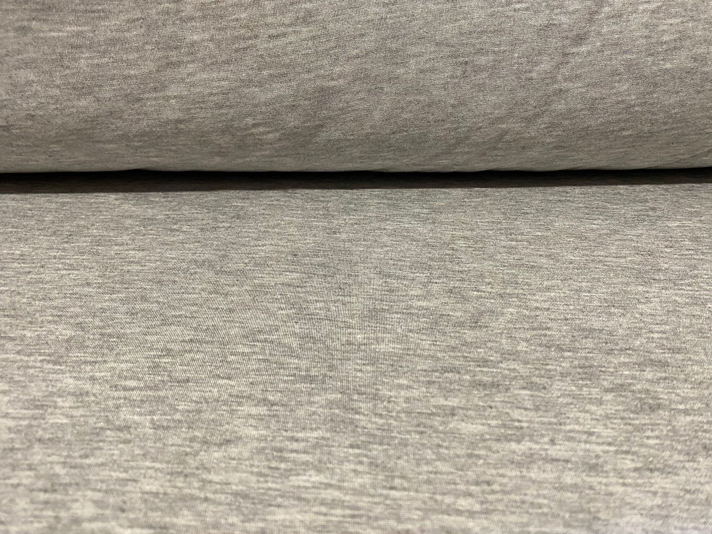 Viscose single jersey fabric, per metre - grey marl
