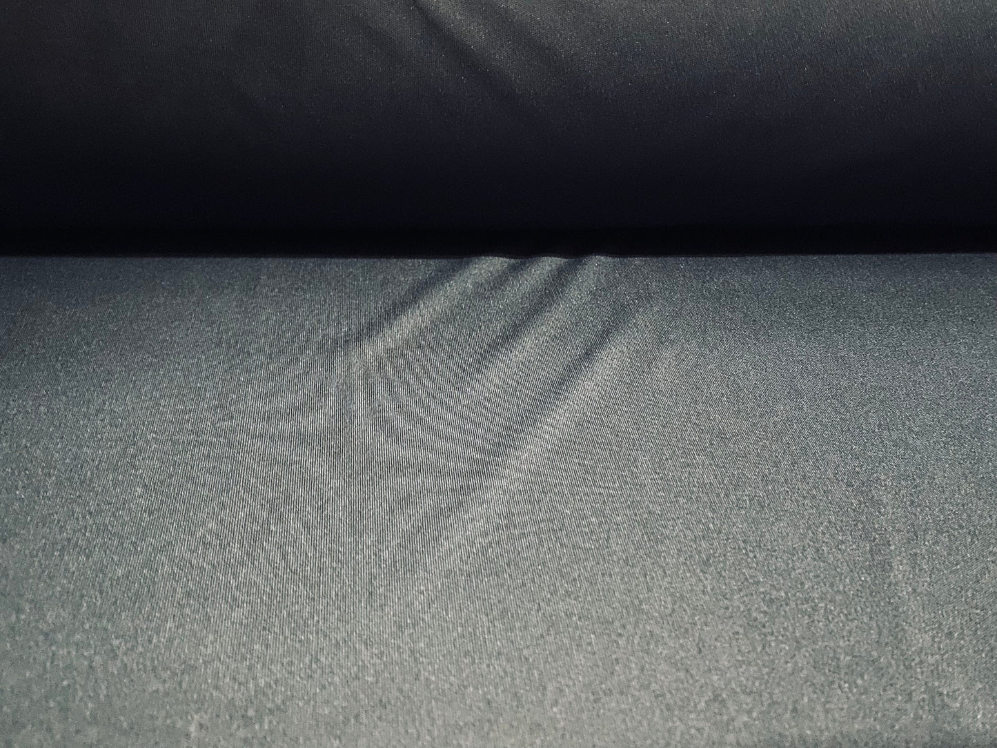 Single jersey polyester fabric - 60 inches wide - plain - Dark charcoal