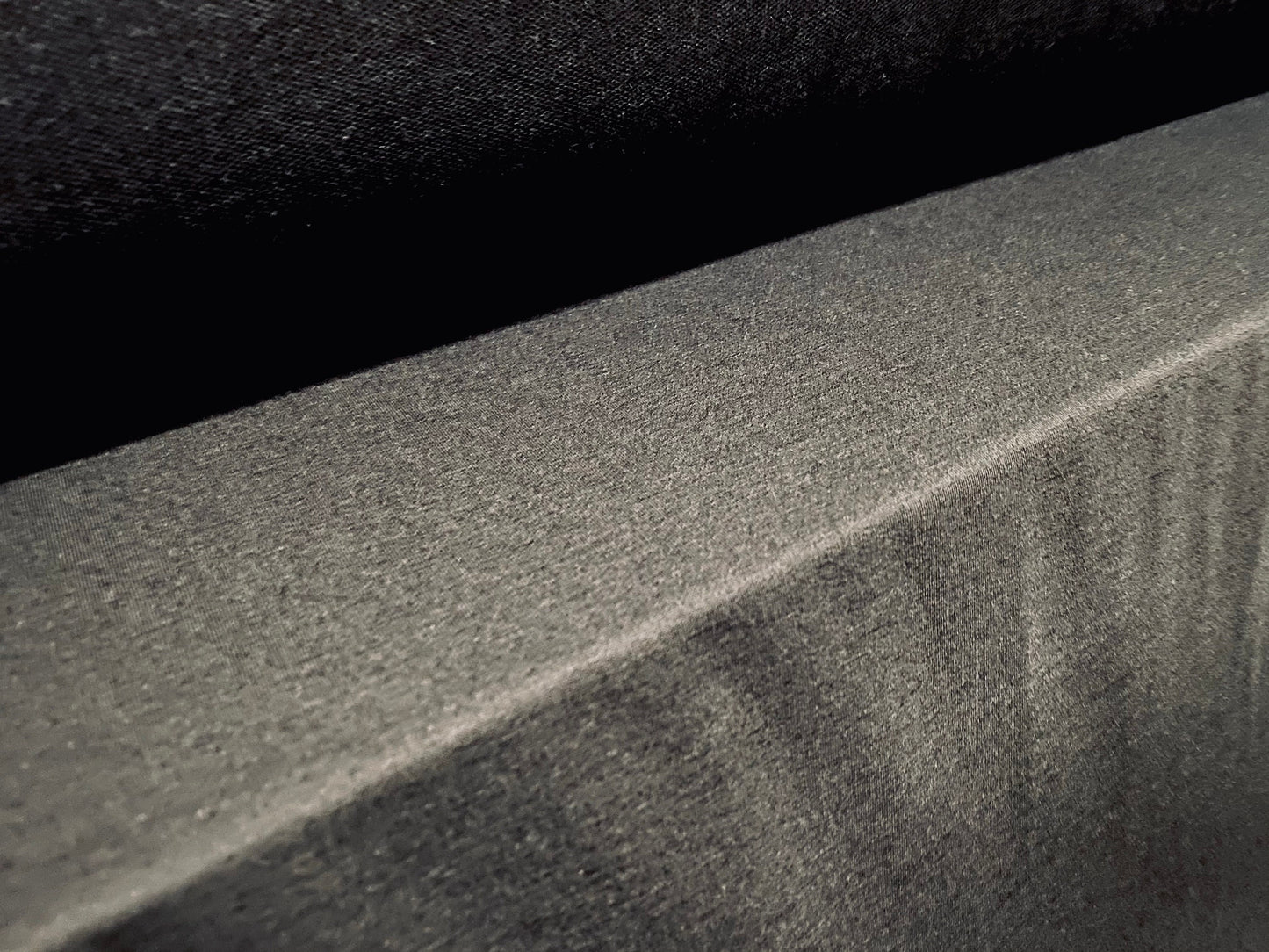 Soft handle loopback jersey fabric, per metre - black