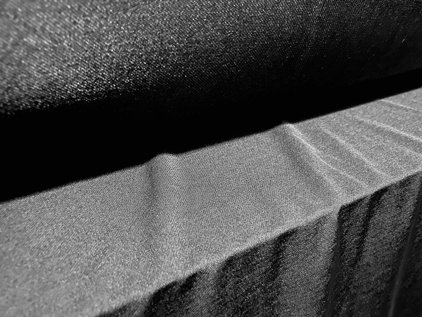 Satin stretch spandex jersey fabric, per metre - Black
