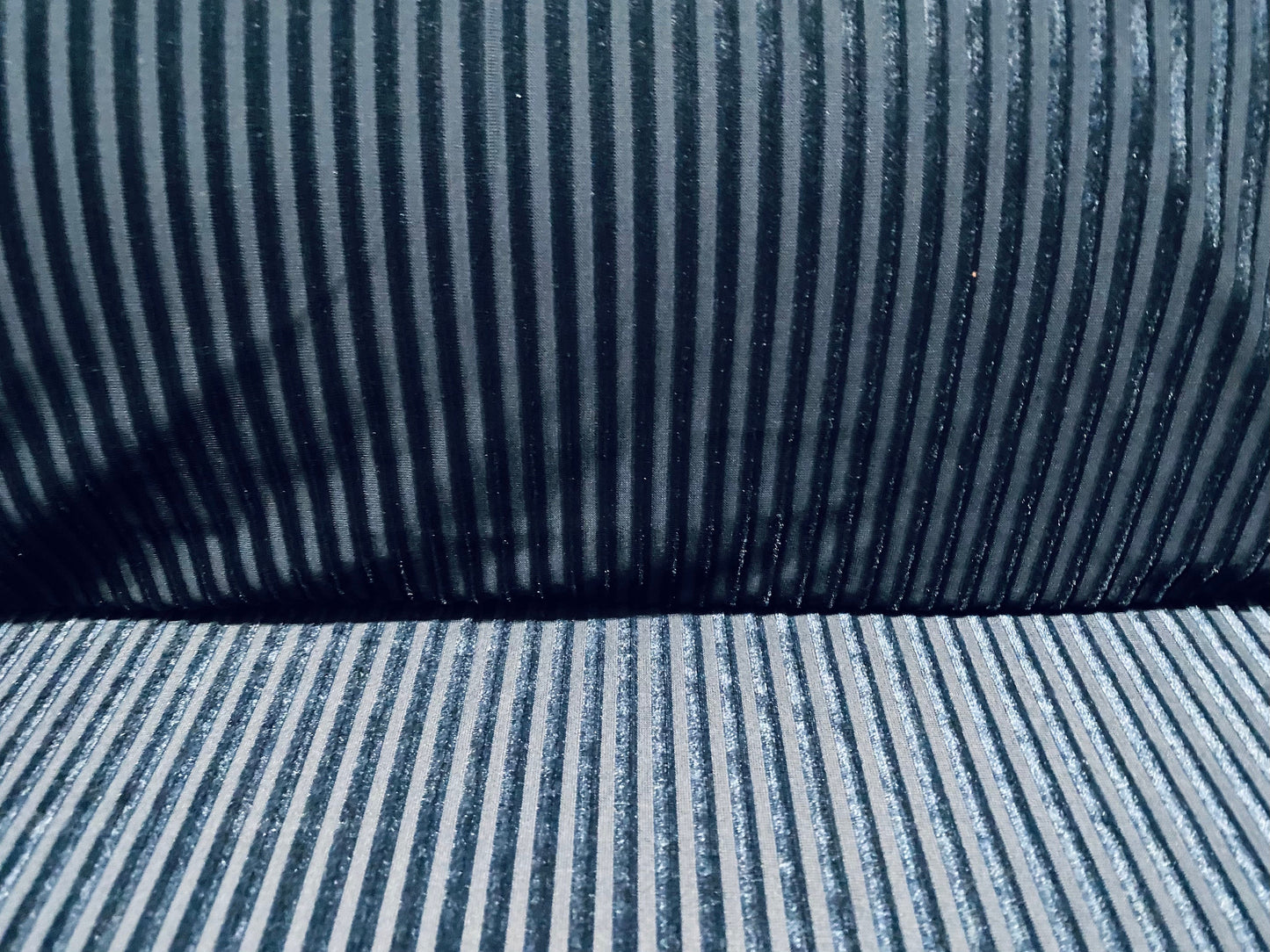 Spandex velvet stretch dress fabric, per metre - ribbed - blue-grey