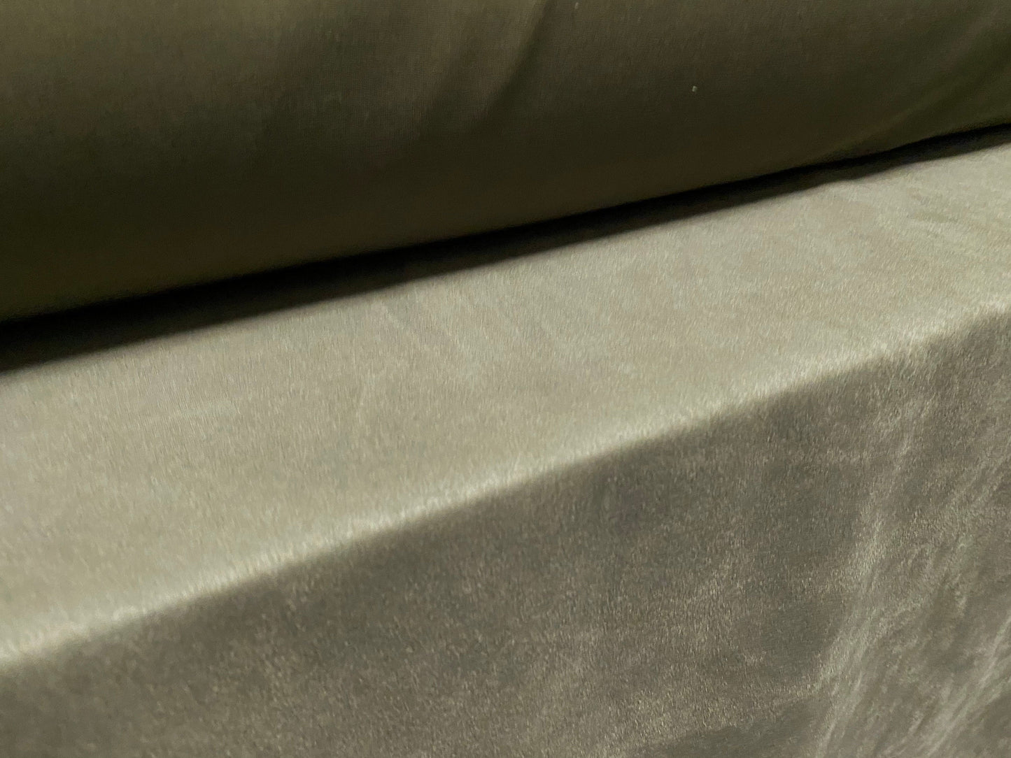 Scuba suede stretch spandex heavyweight jersey fabric, per metre - plain - Khaki