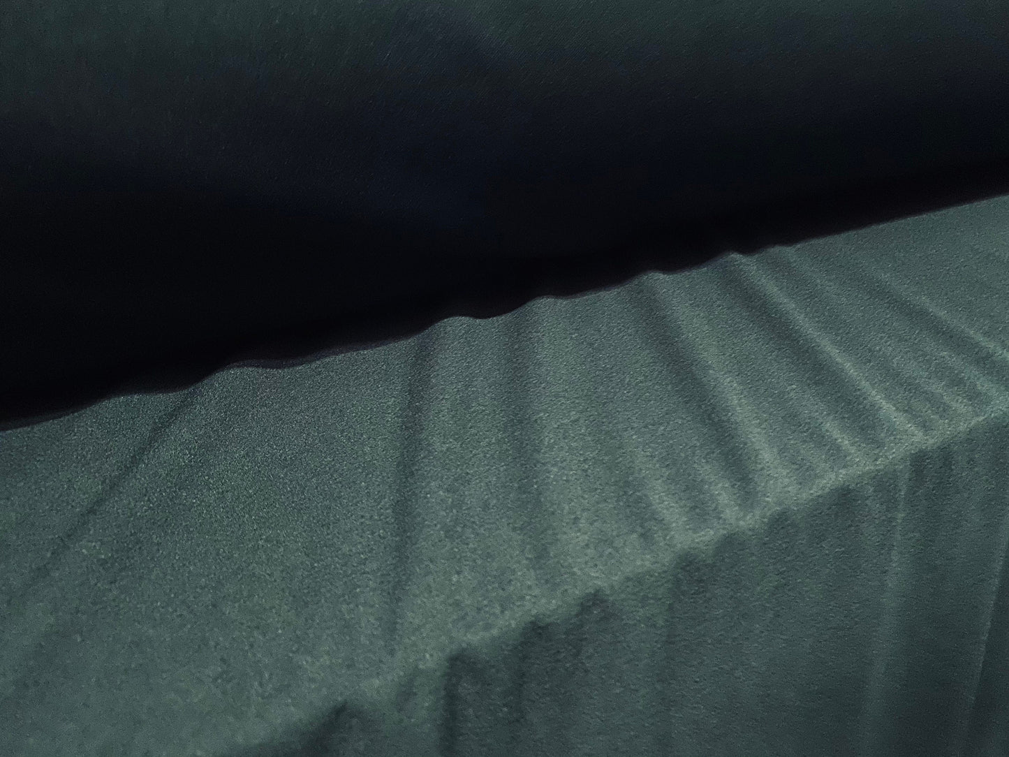 Scuba crepe spandex jersey fabric, per metre - Bottle Green