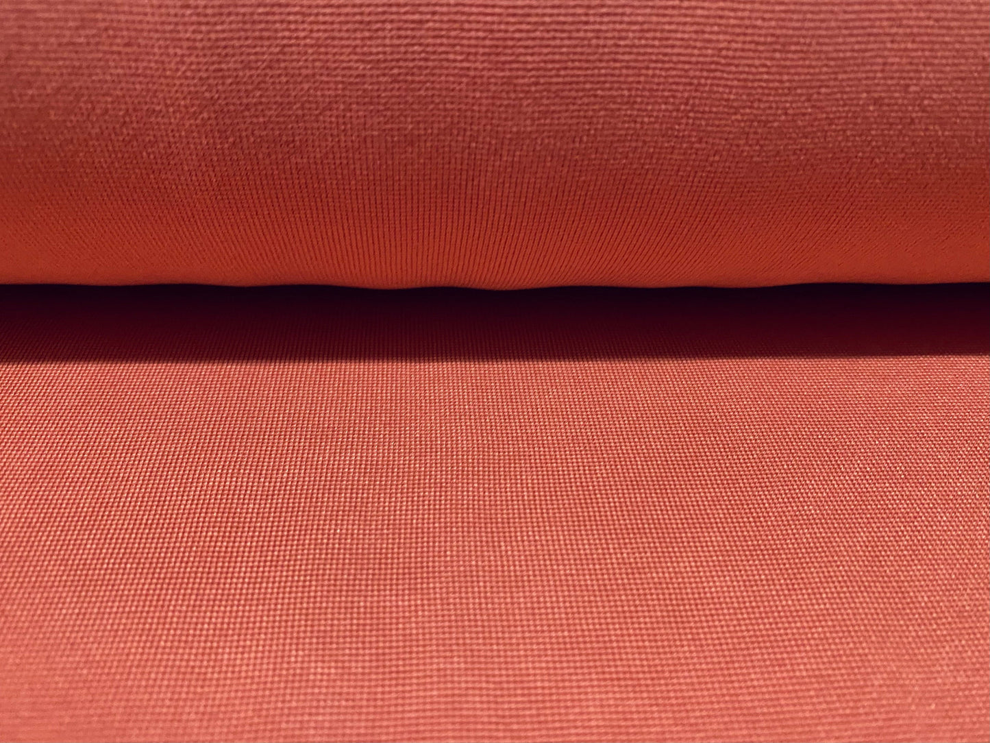 Double jersey stretch spandex knit fabric, per metre - plain - dark coral