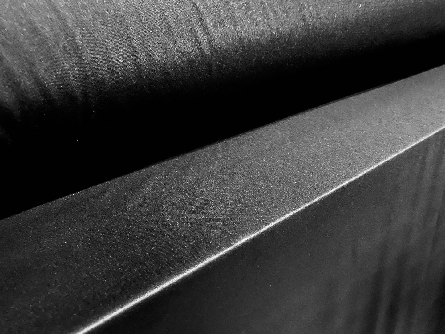 P.U. Coated wet look spandex jersey fabric, per metre - black