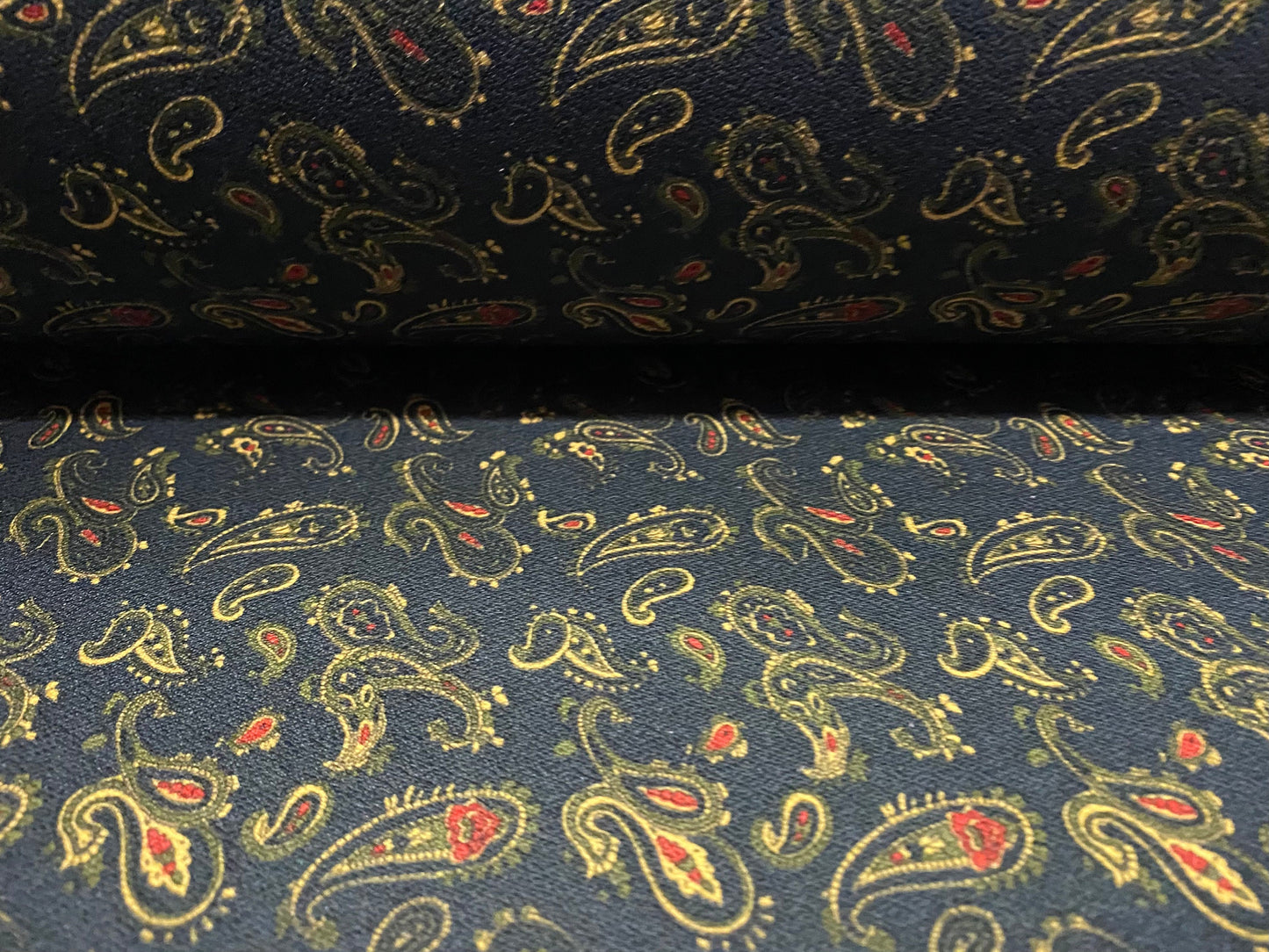 Spandex crepe jersey stretch fabric, per metre - paisley print