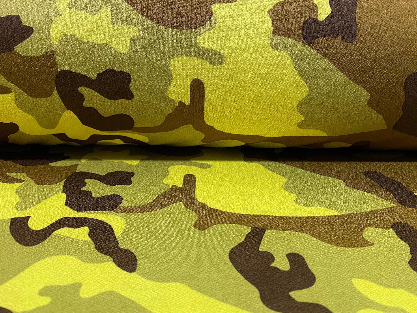 Stretch Spandex crepe jersey stretch fabric, per metre - camouflage print