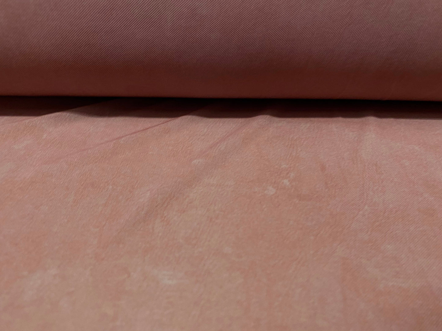 Power mesh net stretch fabric, per metre - dusky pink mottled print