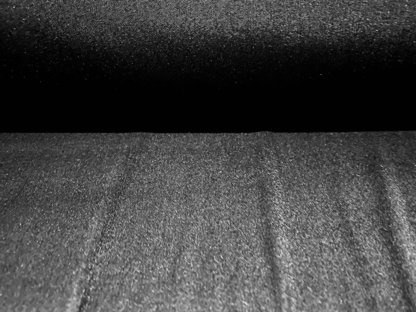 P.U. Coated wet look spandex jersey fabric, per metre - black