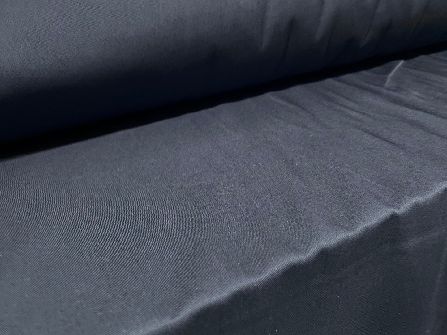 Navy blue ‘Wool-touch’ suiting & trouser fabric, per metre