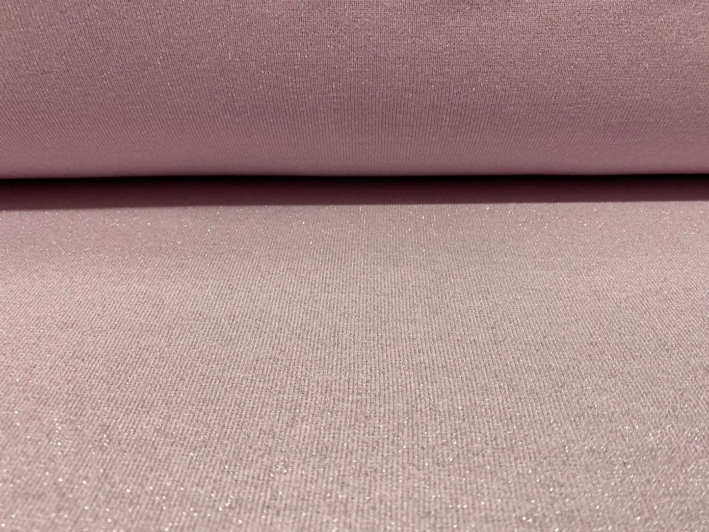 Lurex metallic knitwear spandex jersey fabric, per metre - pink
