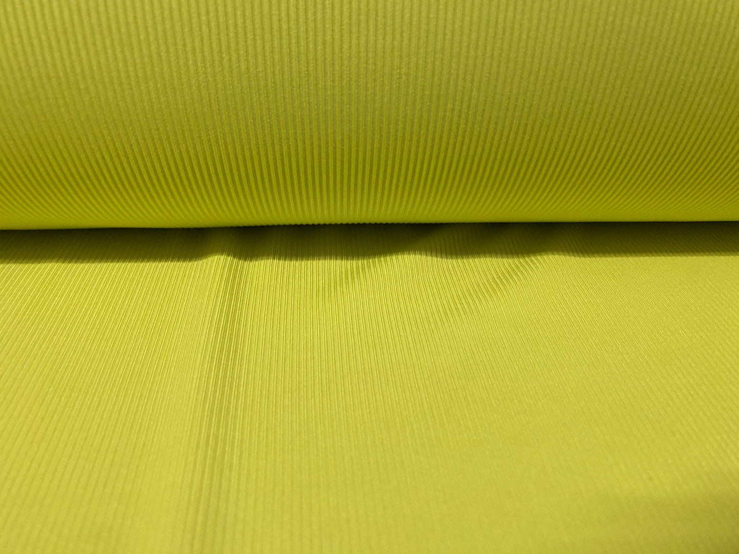 Stretch spandex rib jersey knit dress fabric, per metre - lime