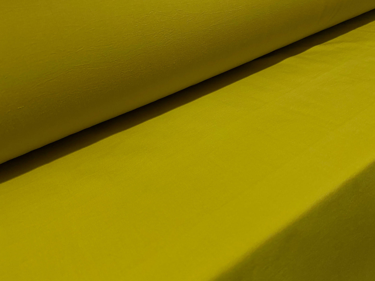 Cotton blend woven shirt blouse fabric, per metre - chartreuse