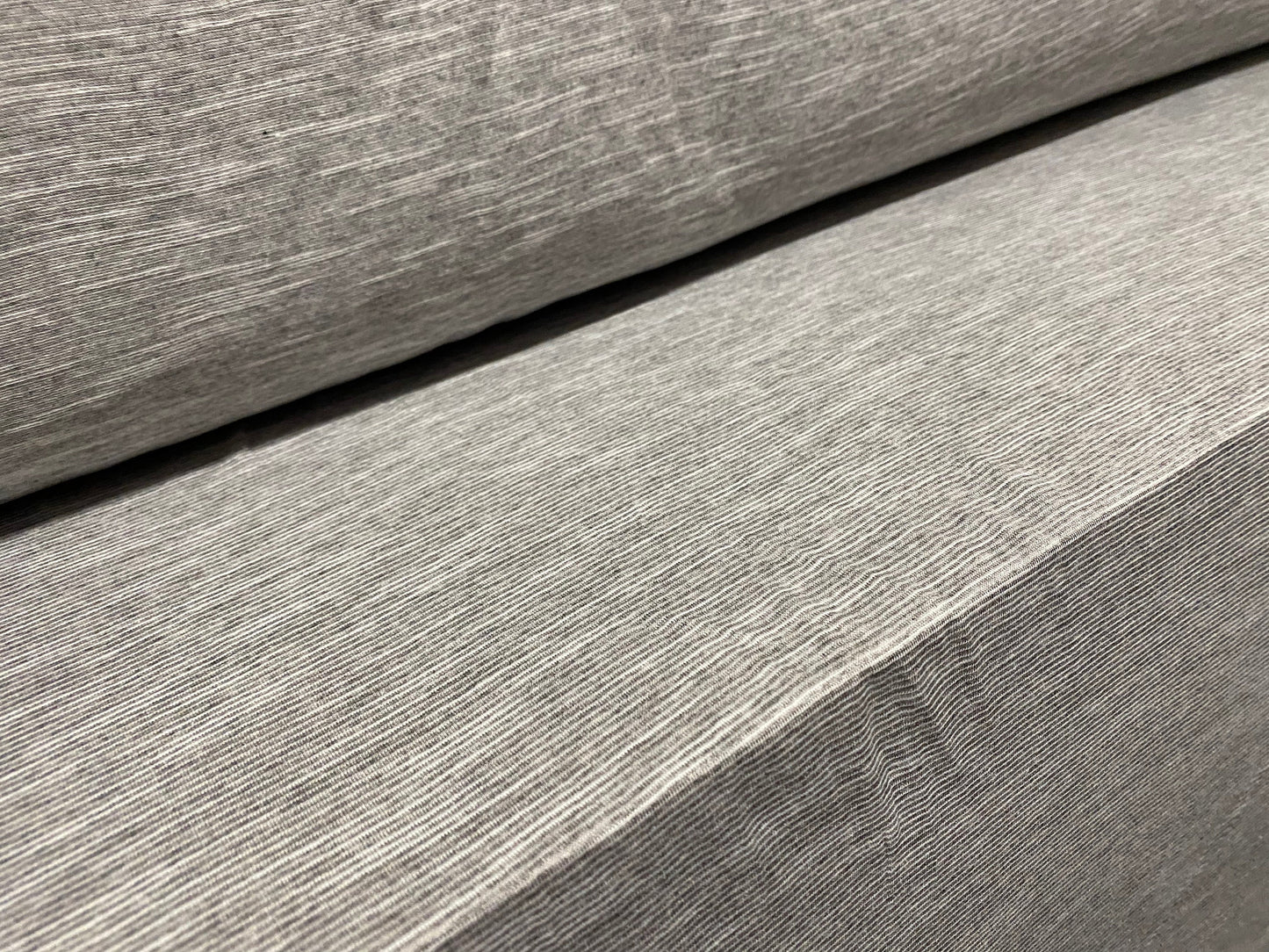Melange slub single jersey t shirt fabric, per metre - grey marl