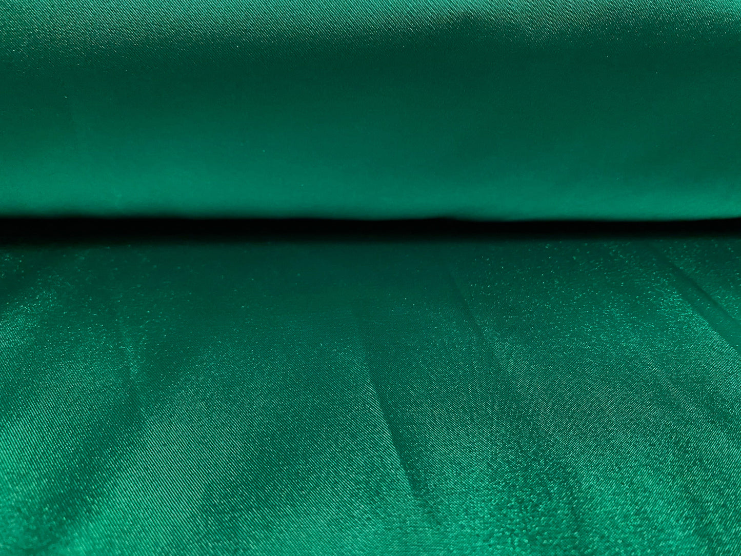 Satin woven dress fabric, per metre - plain - emerald green