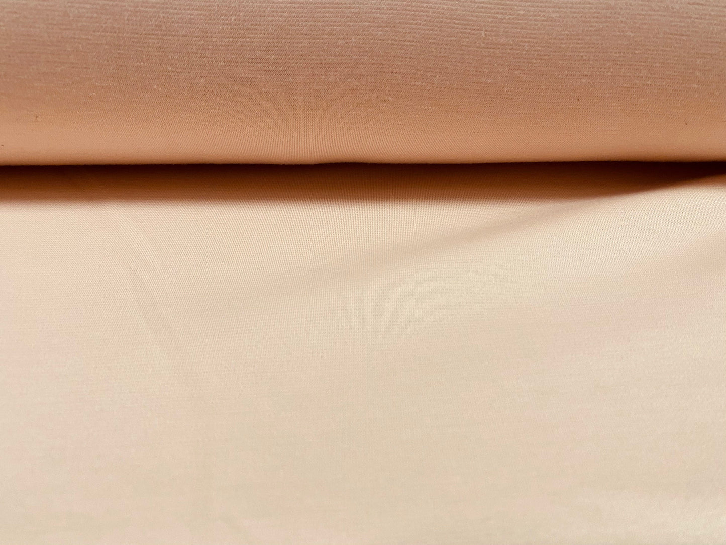 Ponte Roma double jersey knit dress fabric, per metre - plain - light peach