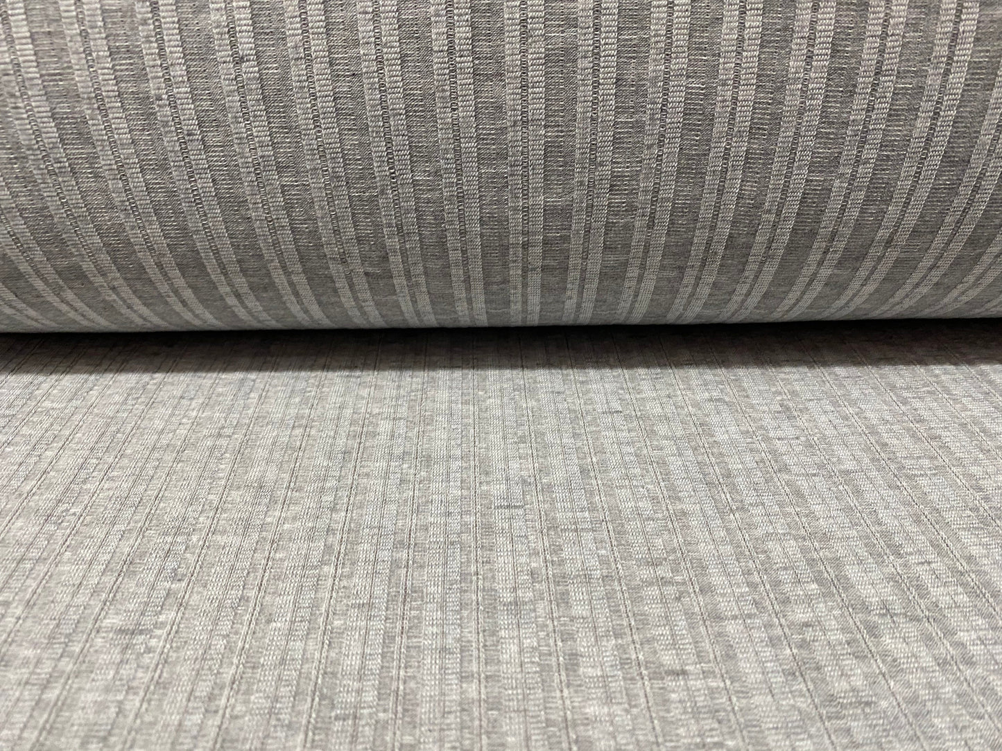 Stretch spandex rib jersey fabric, per metre - grey marl melange - 60 inches wide